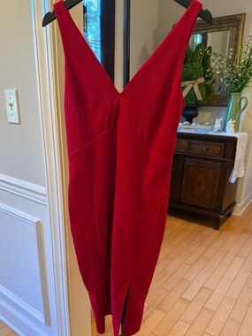 Lulu's Bright Red Sleeveless Dress